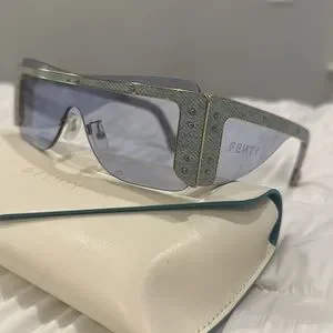 Fenty Jean sunglasses Fenty - Guarded Denim Mask - Baby Blue - Sunglasses  main image 2